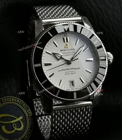 GF Breitling Superocean Heritage II 42mm 2824 Movement White Face Watch